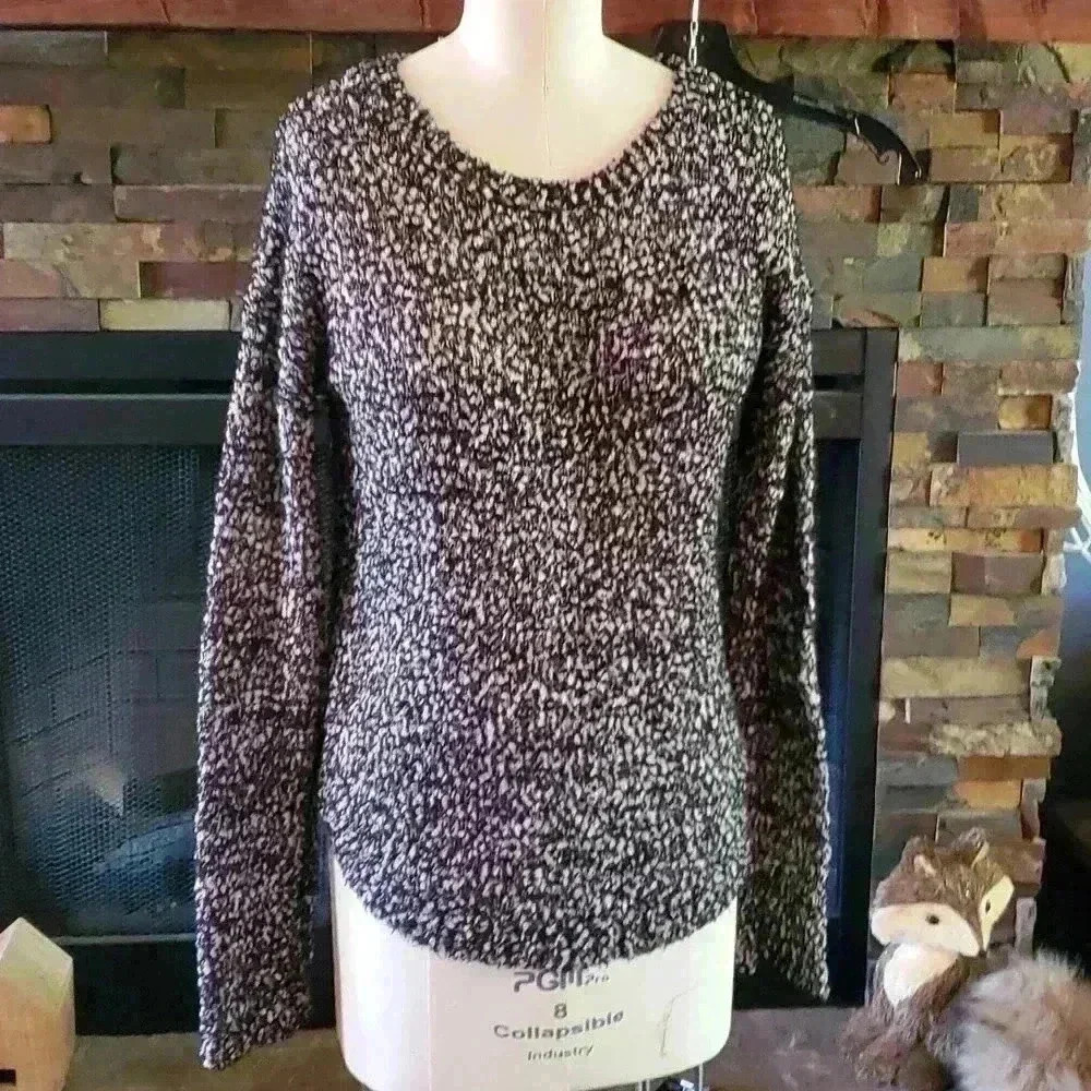 Black and white sweater
